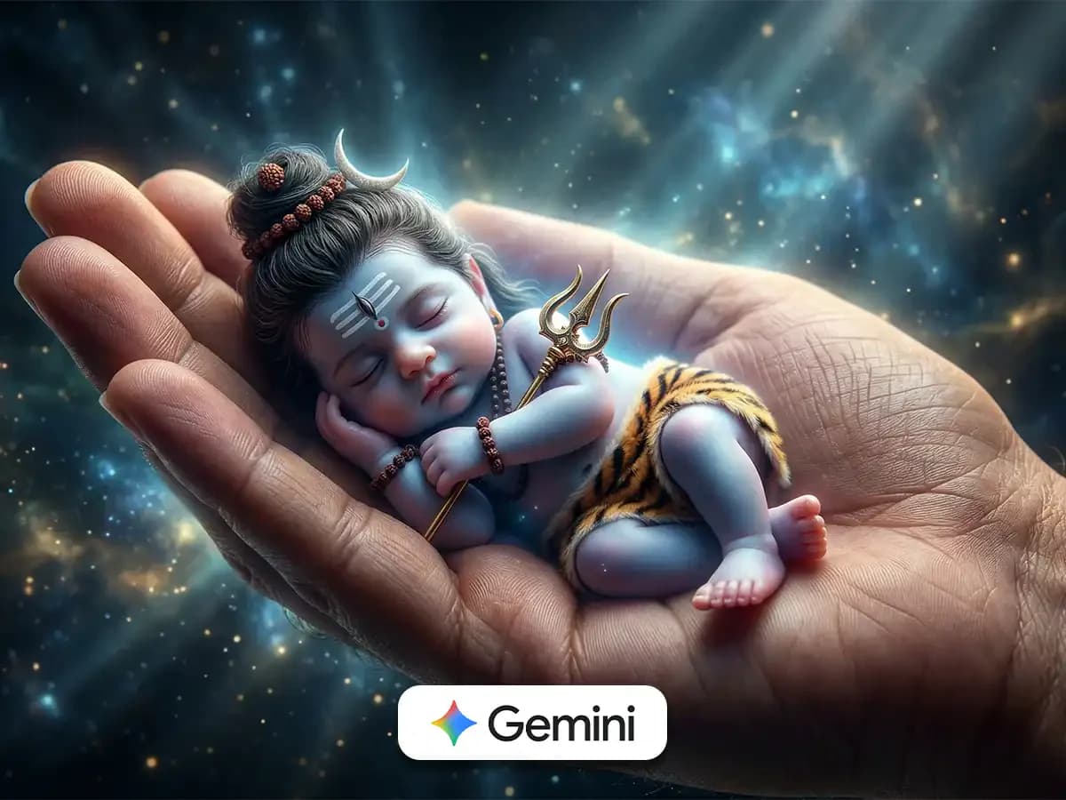 Ultra-detailed miniature baby Lord Shiva thumbnail 4