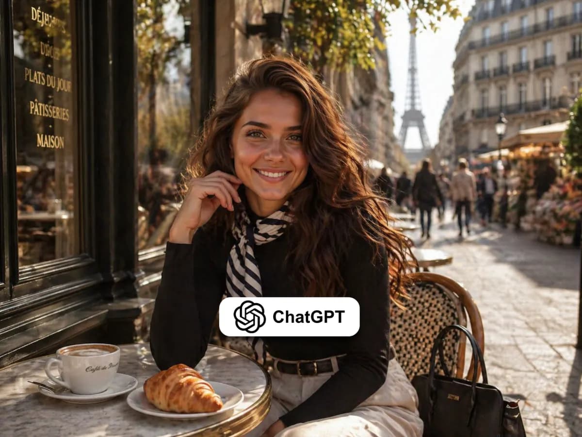 Paris Street Cafe Portrait with Cinematic Realism thumbnail 3