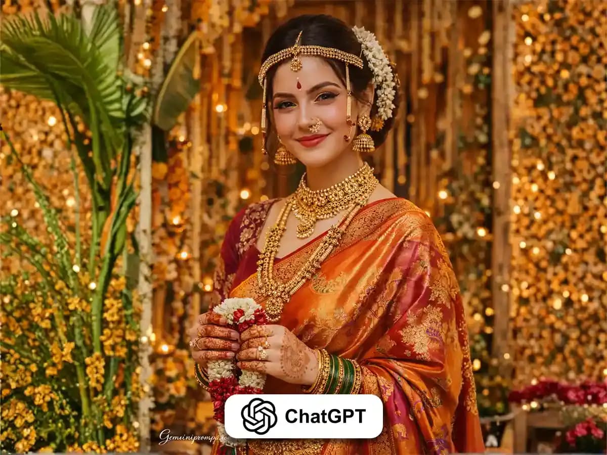 Stunning Bride AI Portrait  Traditional Bridal Look thumbnail 2