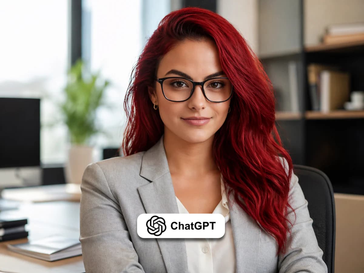 Professional Woman Office Portrait with Natural Light thumbnail 4