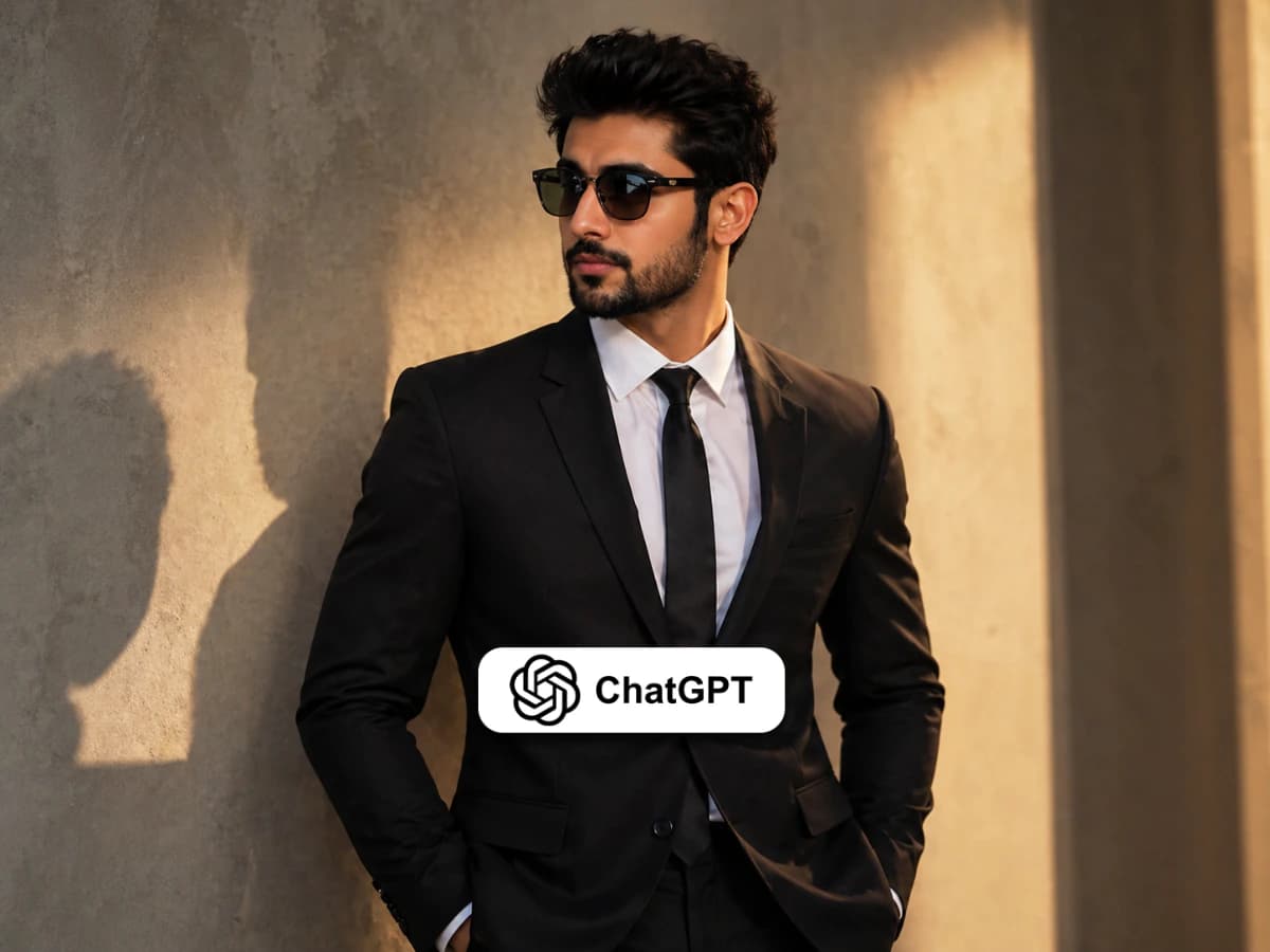 Cinematic Mens Fashion Photography Black Suit Portrait thumbnail 2