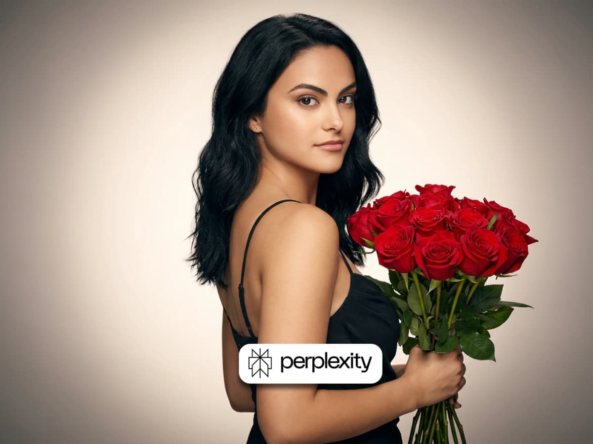 Elegant Studio Portrait of Woman in Black Dress with Roses thumbnail 3