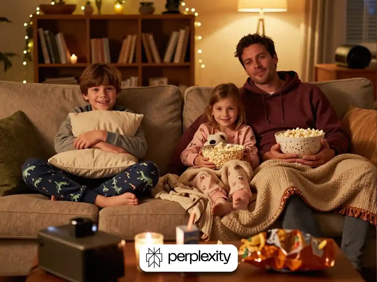Cozy Family Prompt: Warm Movie Night Together thumbnail 6