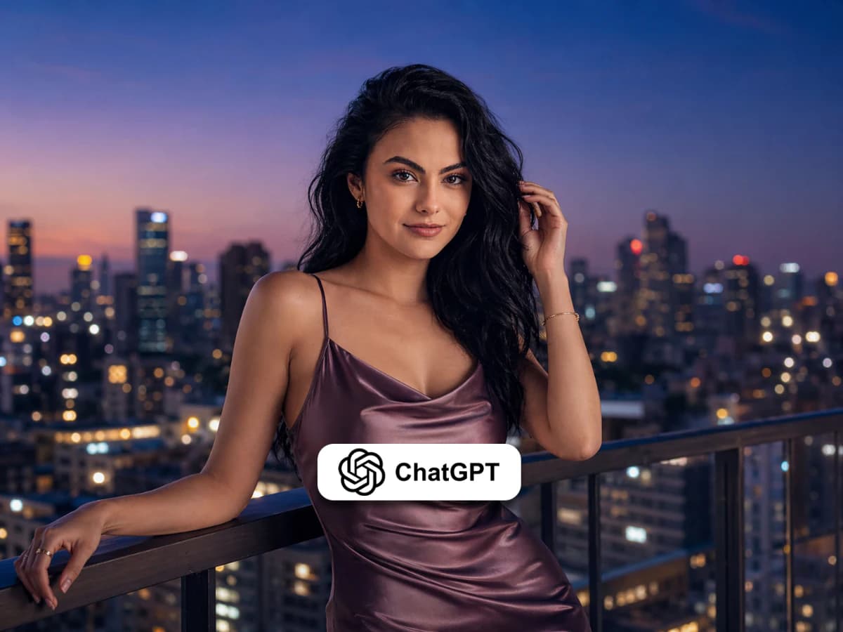 Twilight Glow Female Portrait Prompts Cinematic Rooftop thumbnail 4