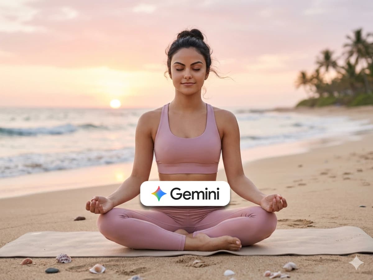 Yoga Wellness Prompts for Girls Beach Sunrise Scene thumbnail 2
