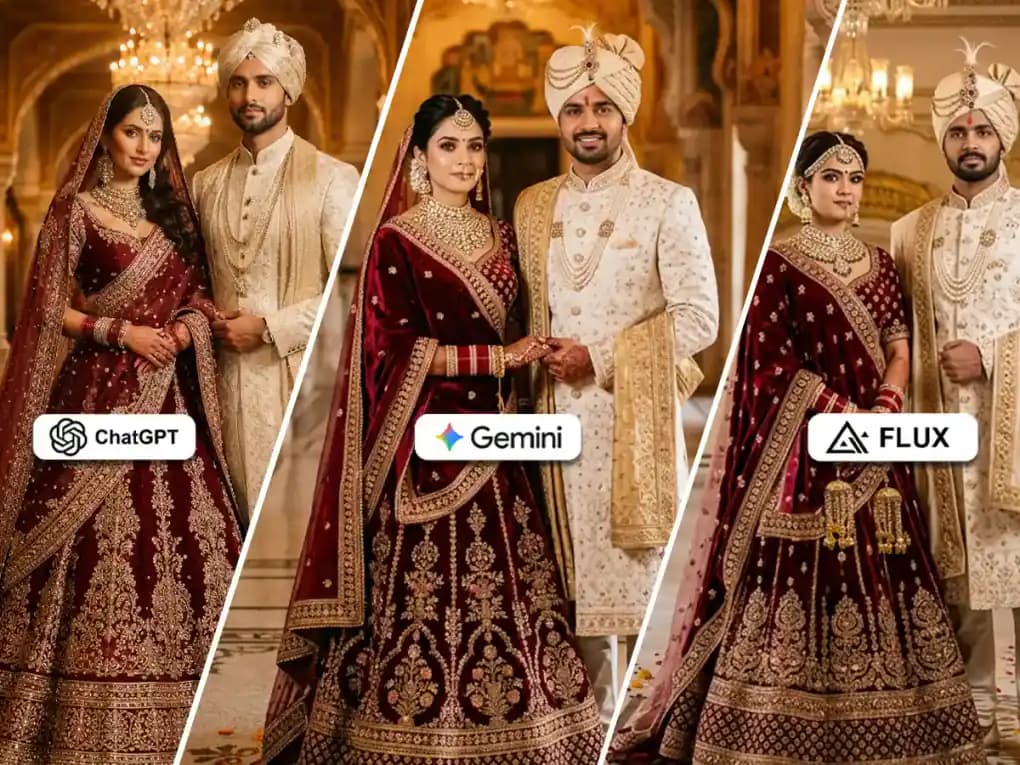Traditional Bridal Couple prompts