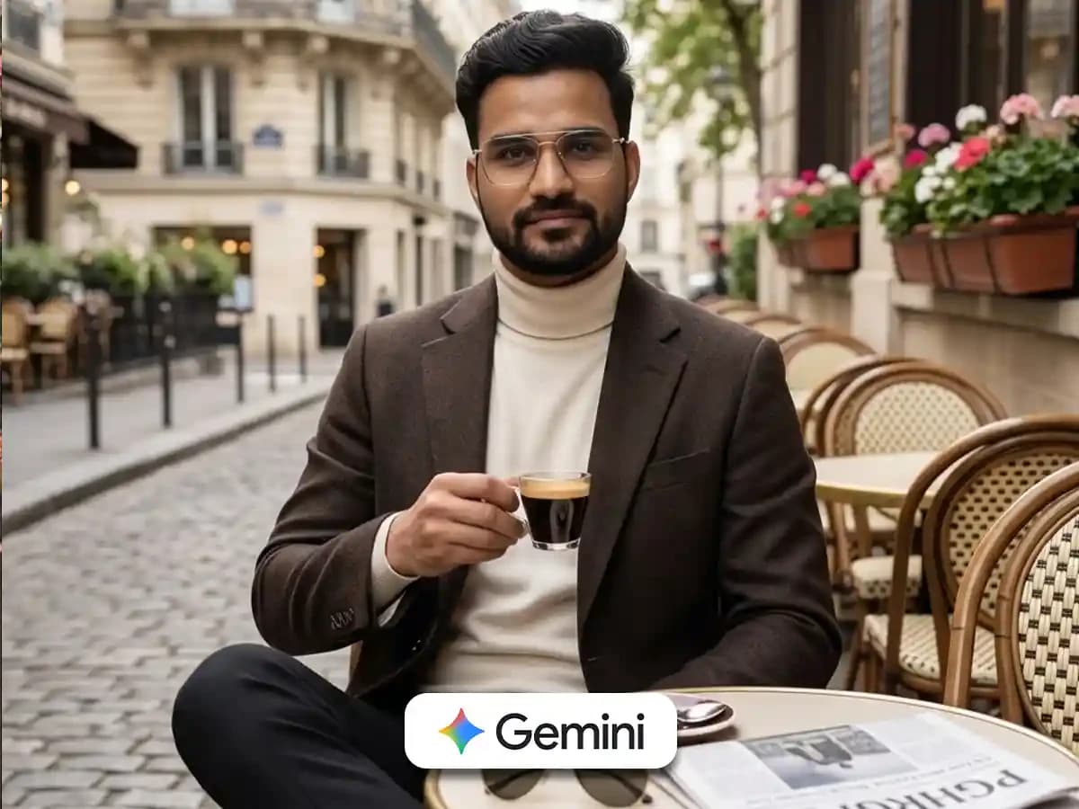 Editorial Male Portrait at European Café | Fashion Shot thumbnail 4