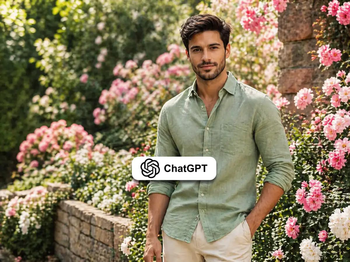 Garden Photoshoot Ideas for Men Aesthetic Floral Portrait thumbnail 4