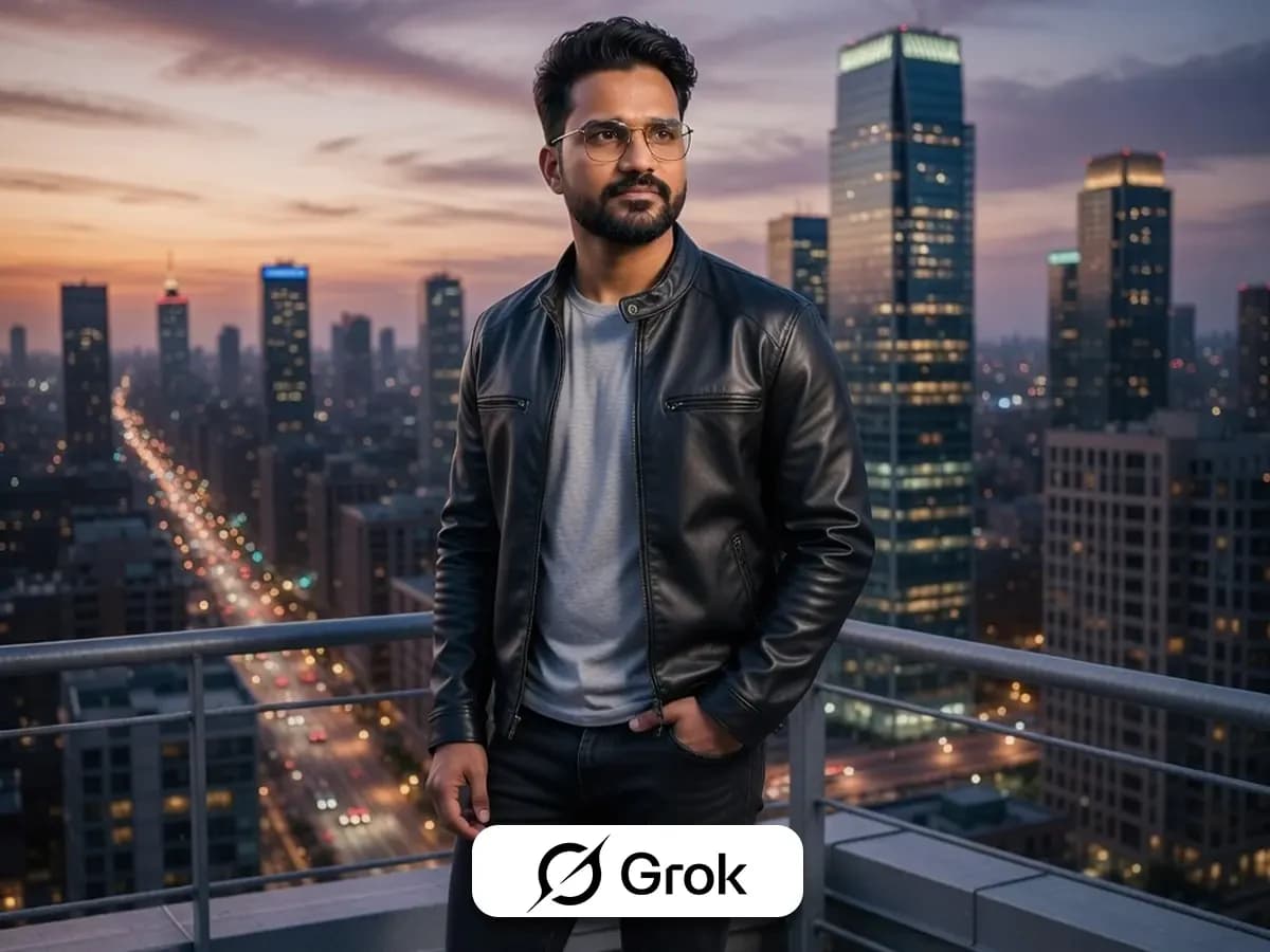 City Portrait Photography Rooftop Dusk Skyline Look thumbnail 5