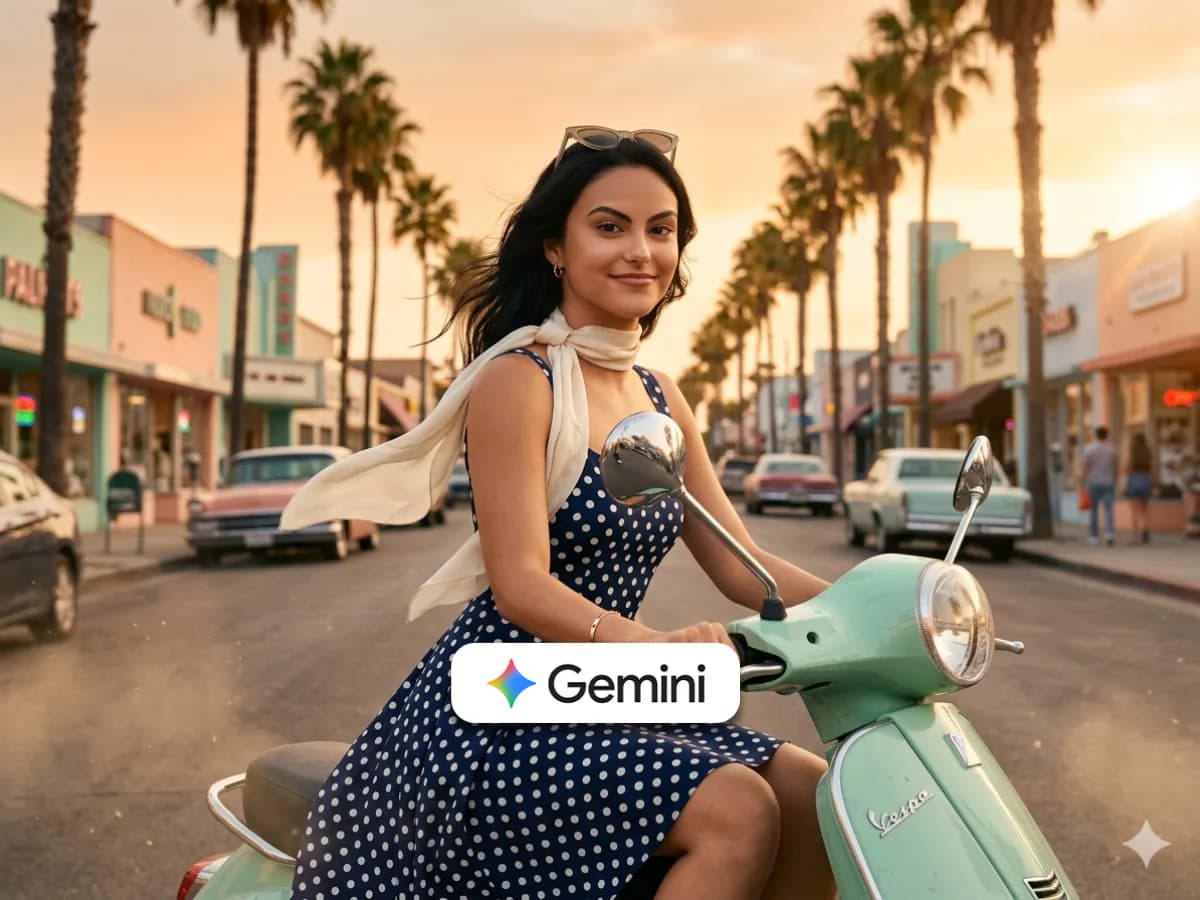 Vintage Scooter Girl Photography Prompt Cinematic Style thumbnail 4