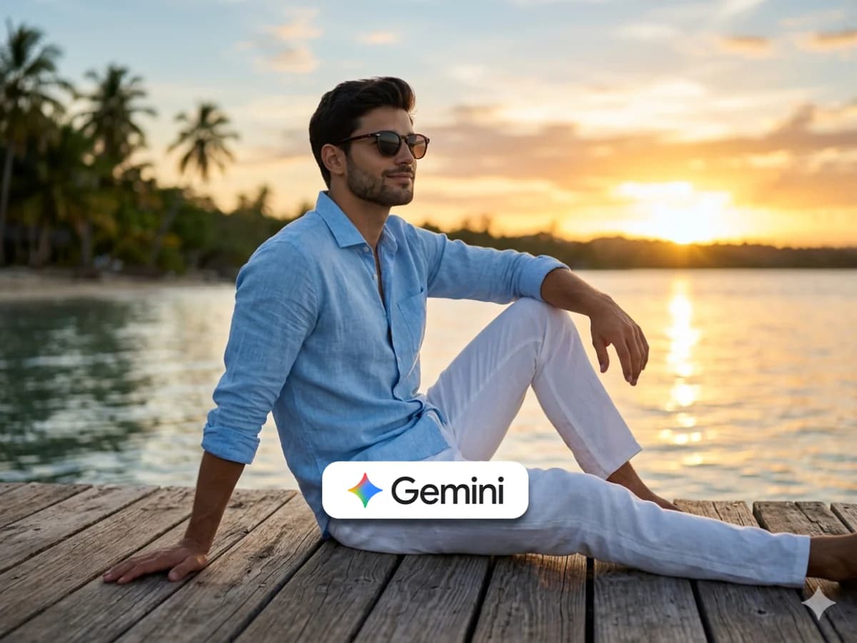 Sunset Photoshoot Ideas for Men's Cinematic Dock Portrait thumbnail 2