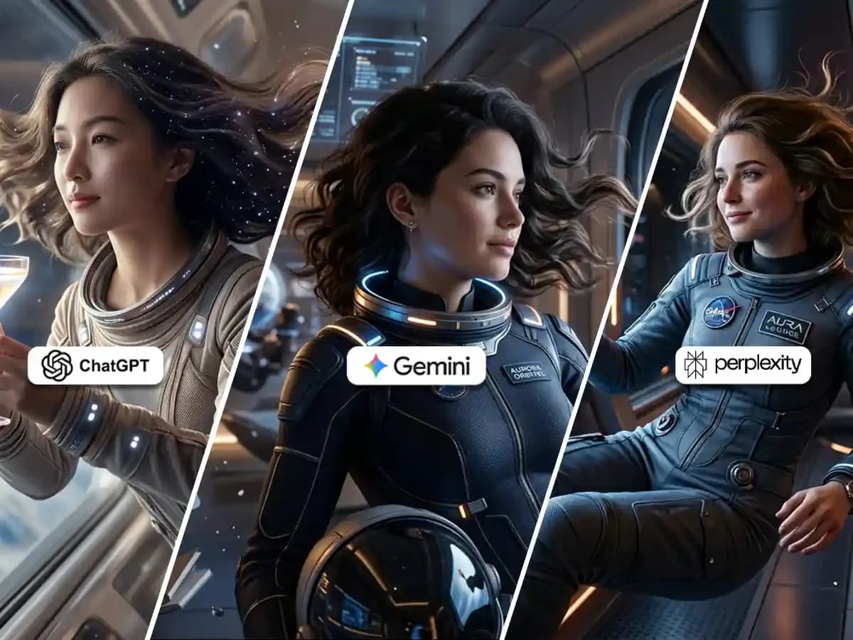 Ultra-Realistic Space Lounge Portrait with Cosmic Realism cover