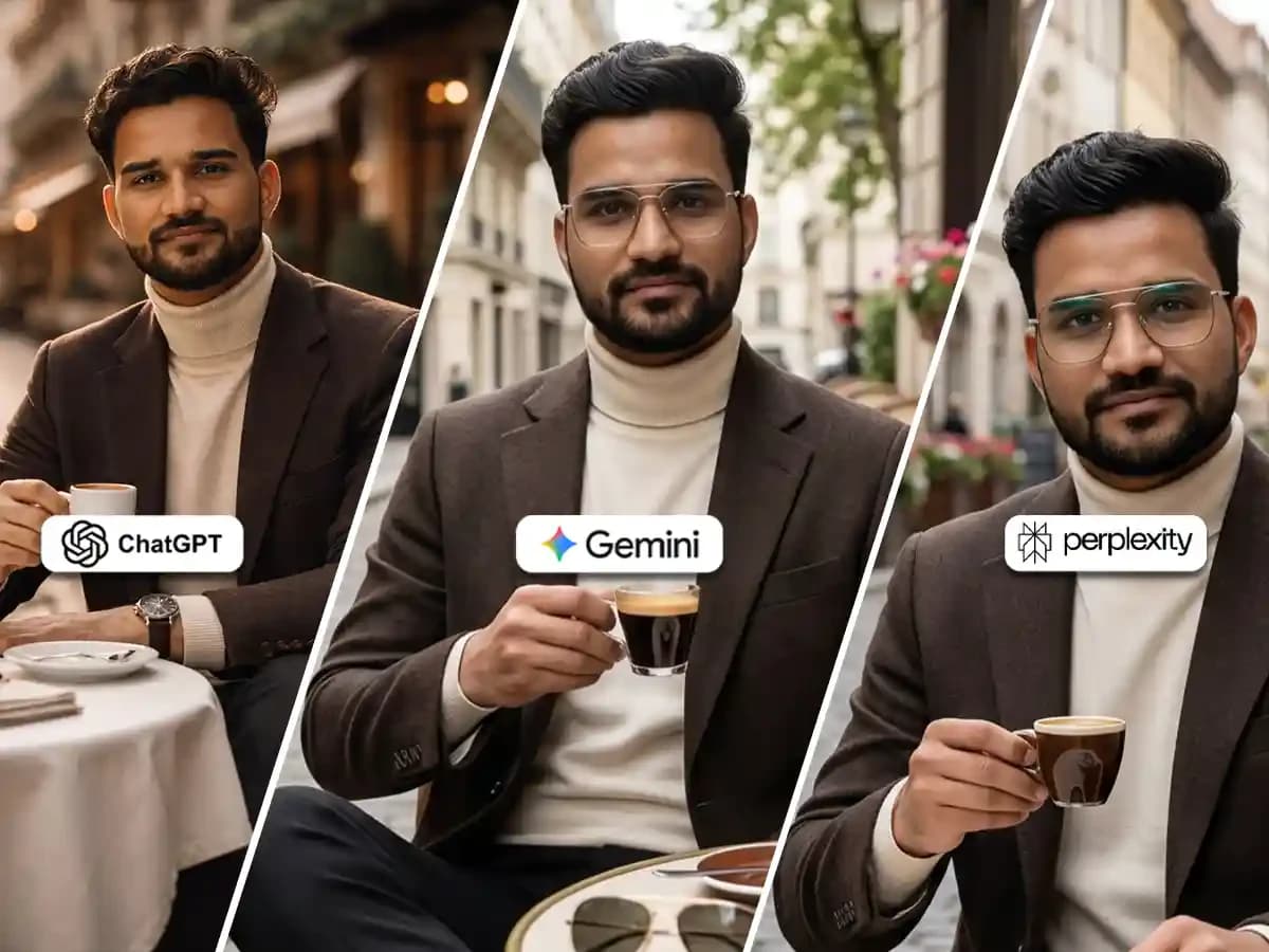 Editorial Male Portrait at European Café | Fashion Shot cover