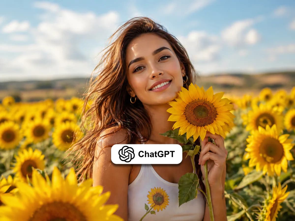 Sunflower Field Photoshoot Joyful Summer Portrait thumbnail 2