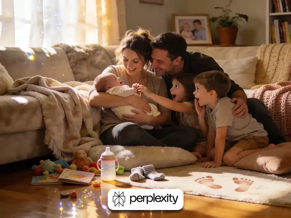 Indoor Family Candid portrait Heartwarming Moments with Baby thumbnail 6