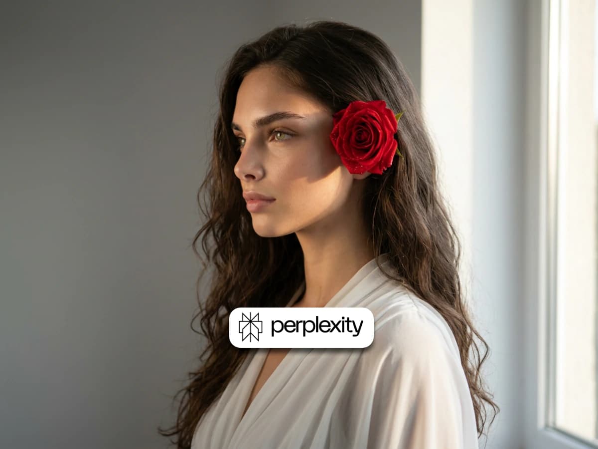 Trending Prompts: Elegant Profile Portrait with Rose Beauty thumbnail 2