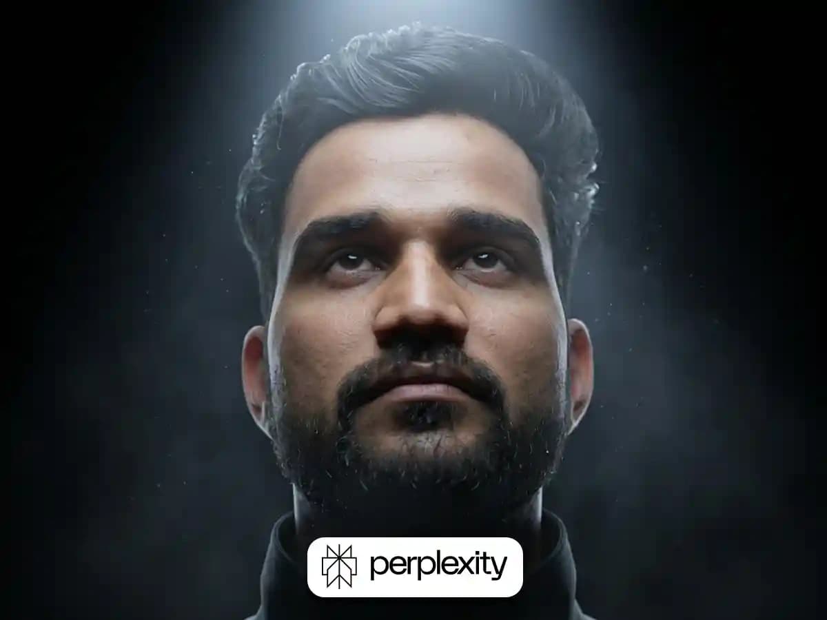 Cinematic Close-Up Portrait with Dramatic Overhead Lighting thumbnail 6