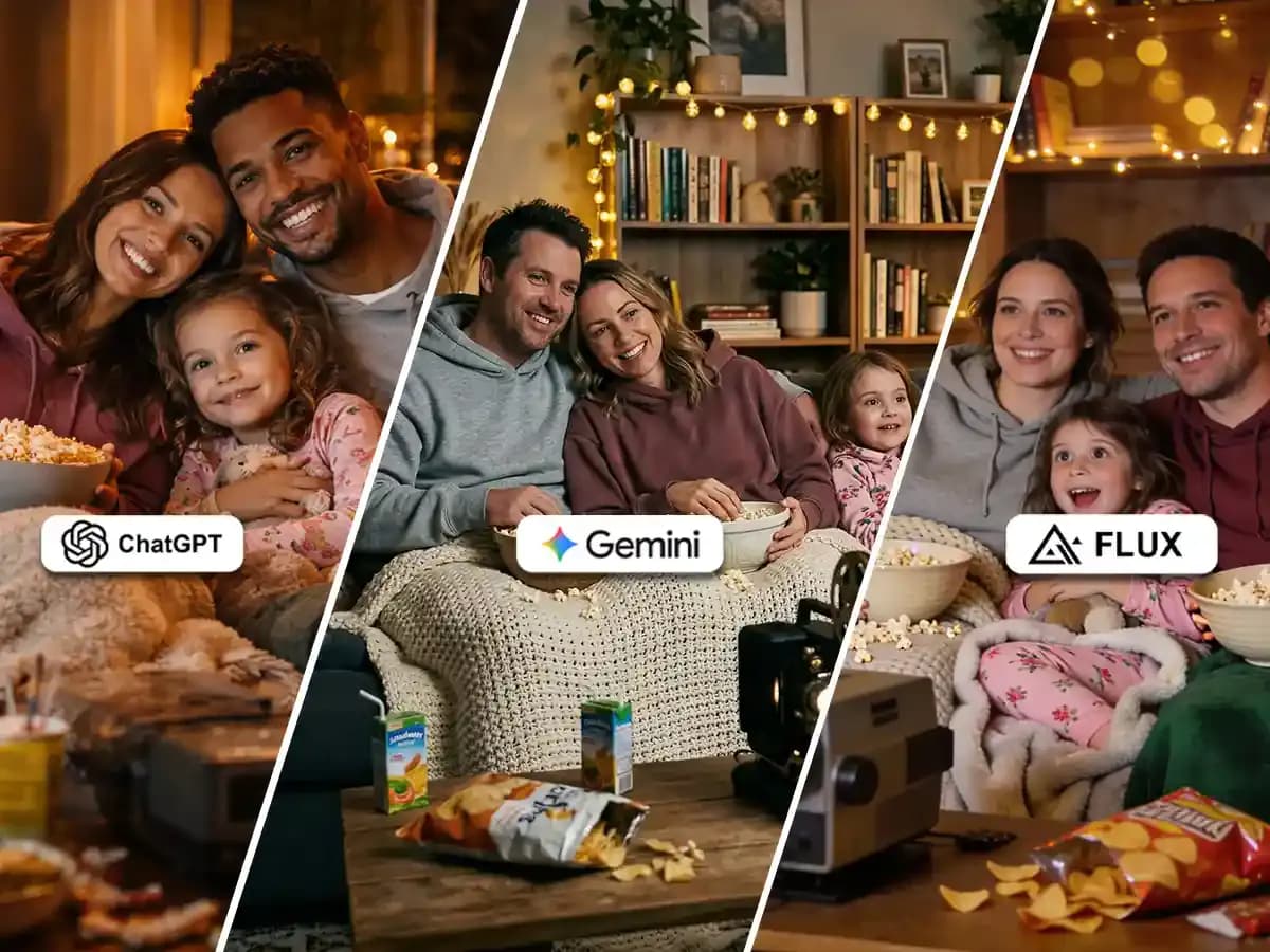 Cozy Family Prompt: Warm Movie Night Together