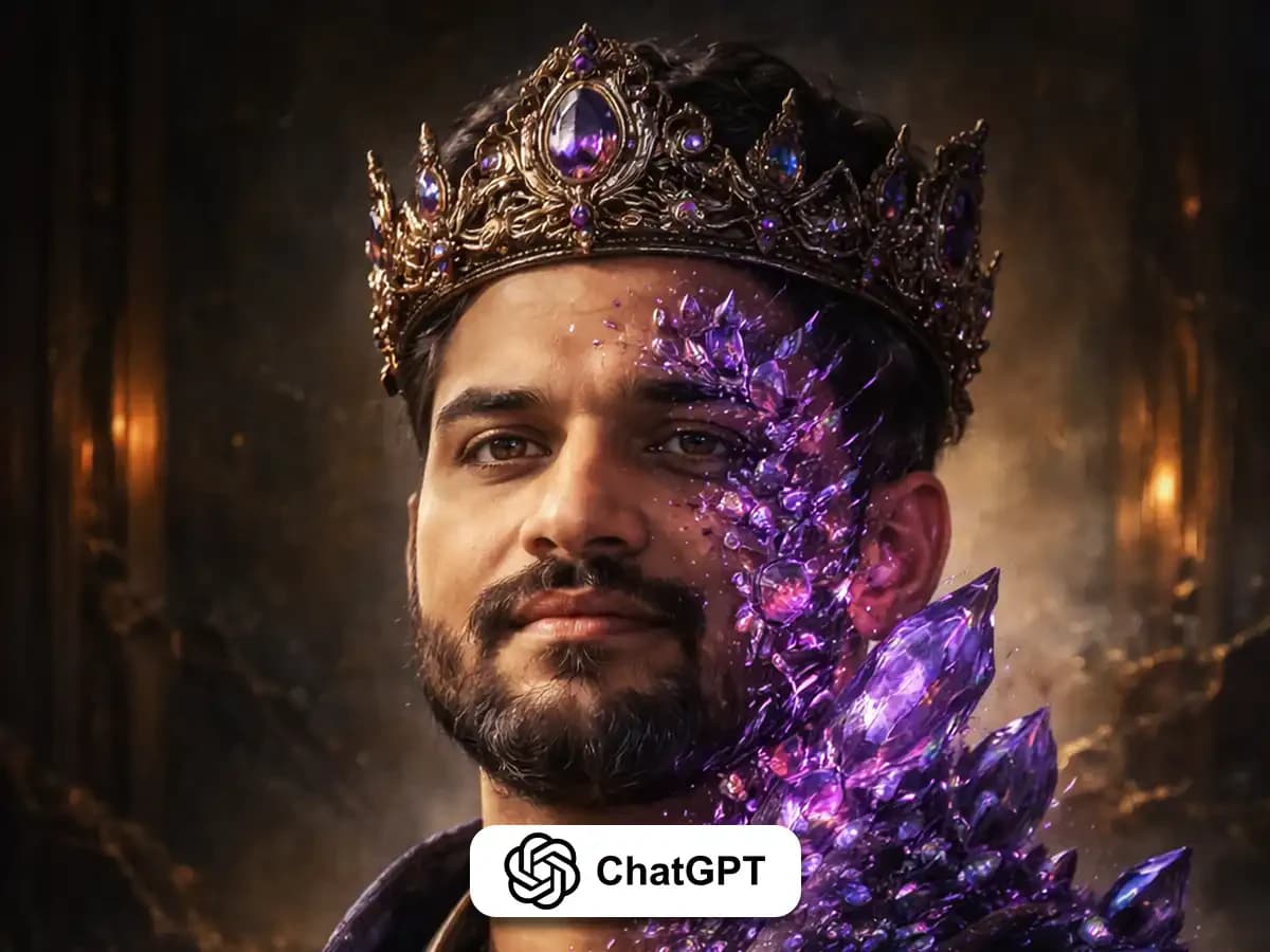 Portrait of Powerful Male Royal AI Prompt thumbnail 2