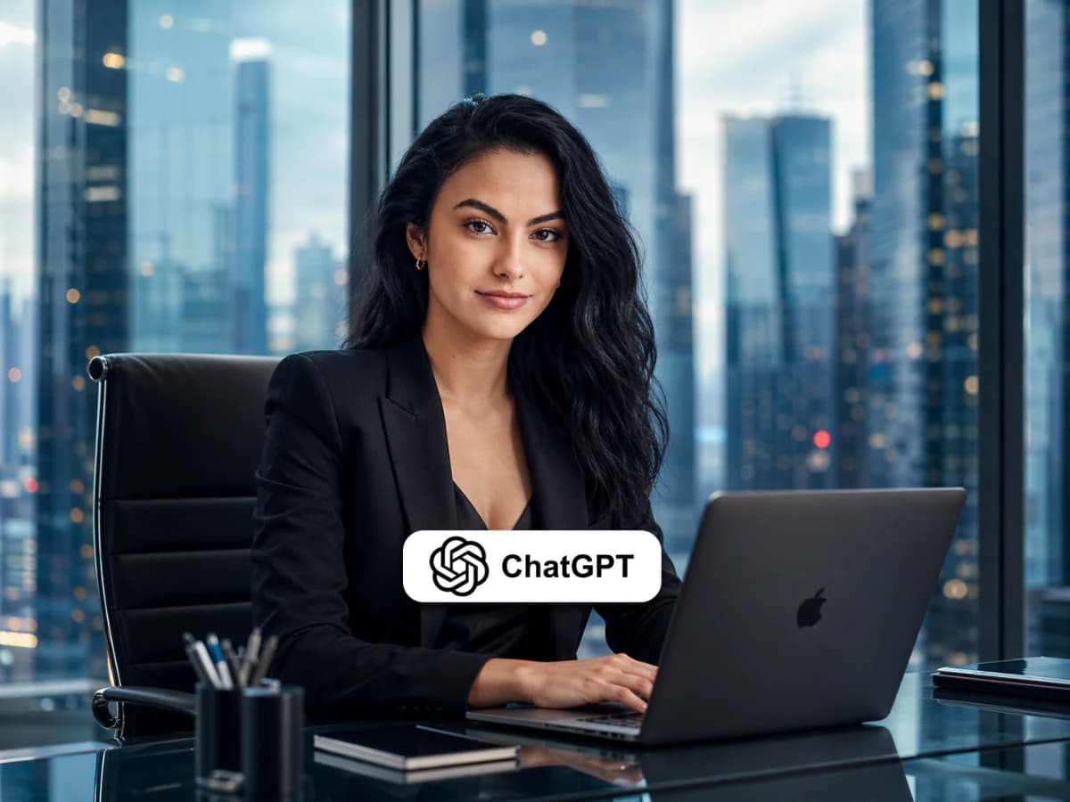Female Portrait Prompts Girl AI Office Aesthetic Concept thumbnail 4