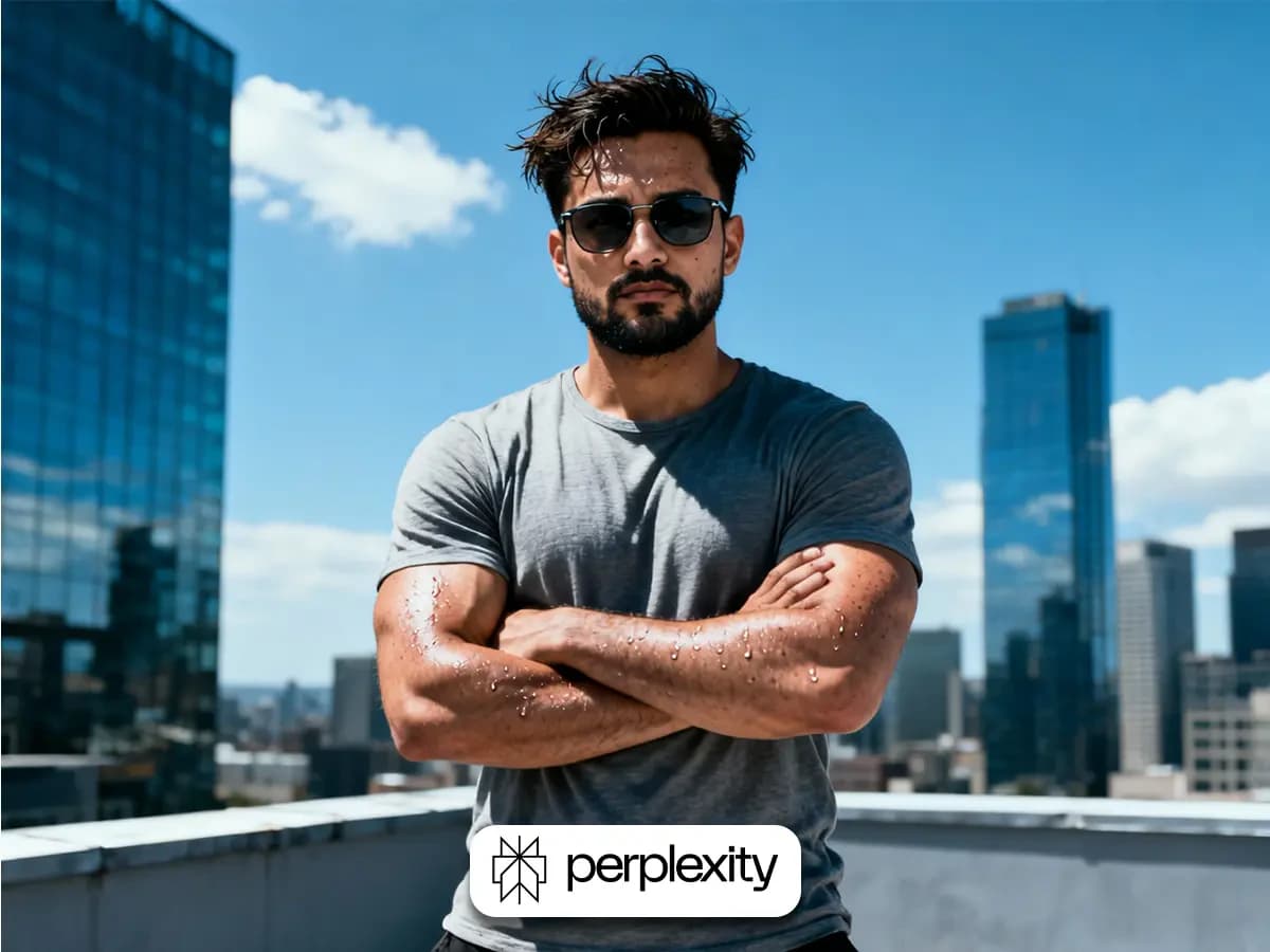 Cinematic Rooftop Power Pose AI Photo thumbnail 6