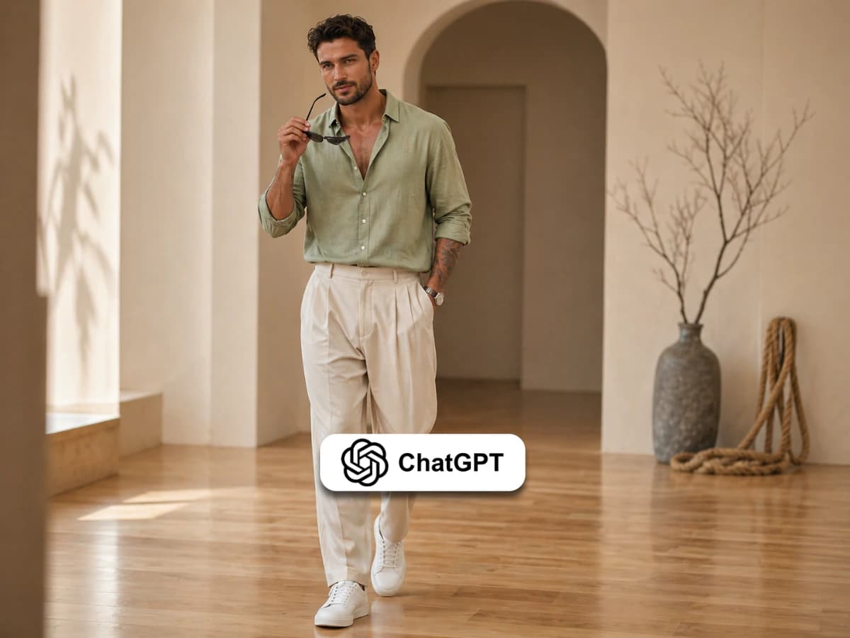 Stylish Men's Fashion Minimalist Indoor Portrait thumbnail 4