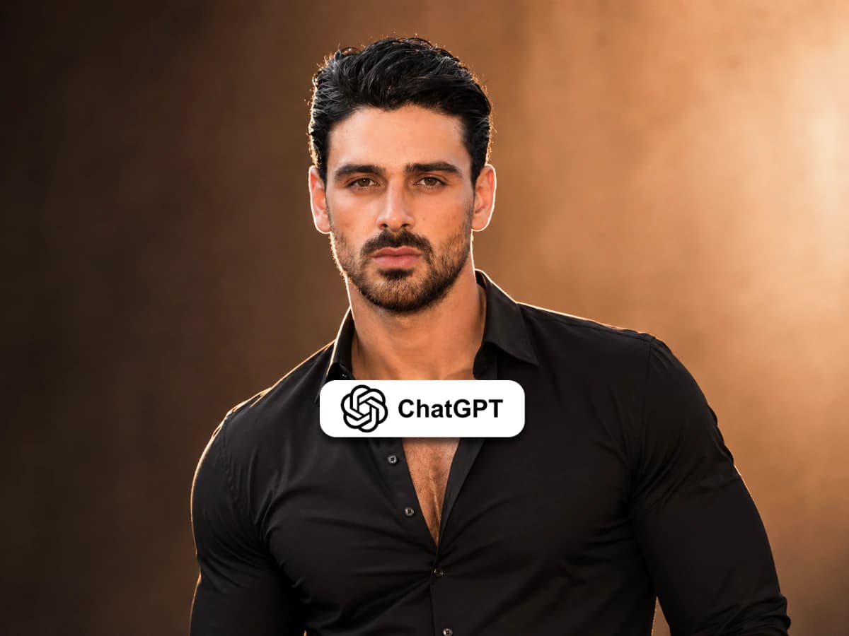Confident Male Portrait  shoot in Warm Studio Light thumbnail 2