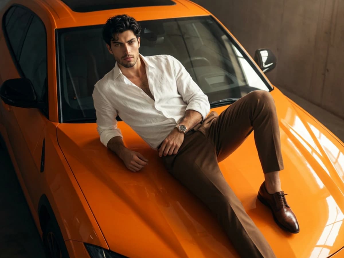High Angle Perspective Cinematic Luxury Car Portrait cover