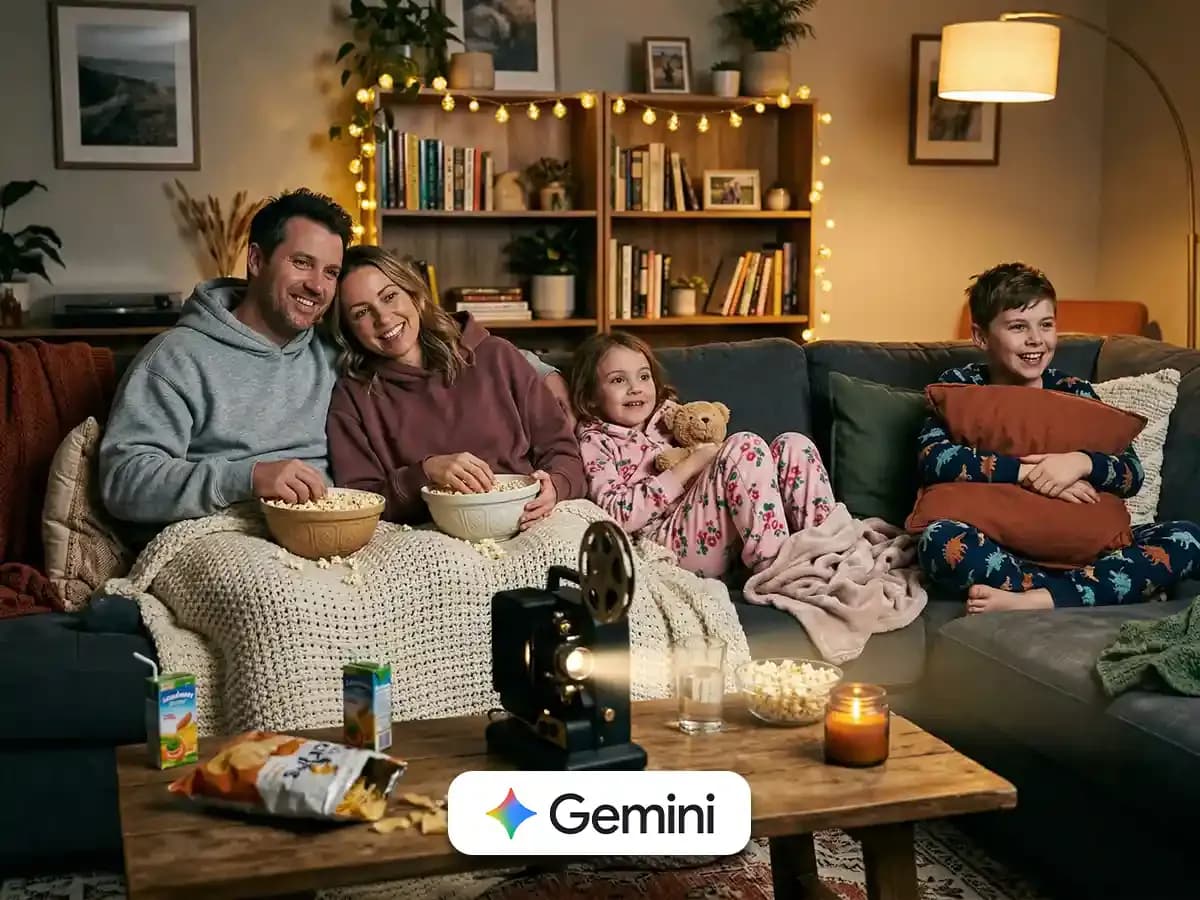 Cozy Family Prompt: Warm Movie Night Together thumbnail 4