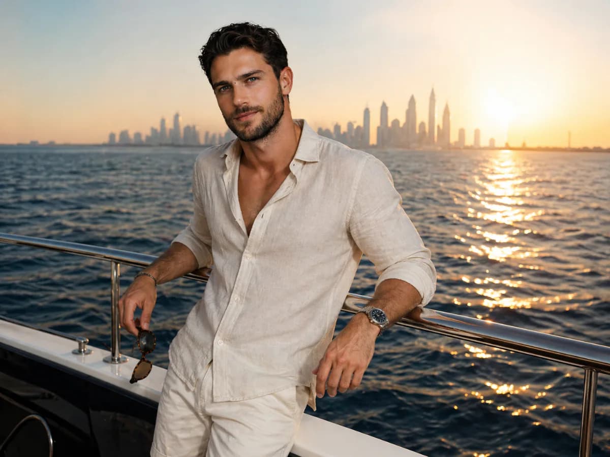 Golden Hour Yacht Lifestyle Shot cover