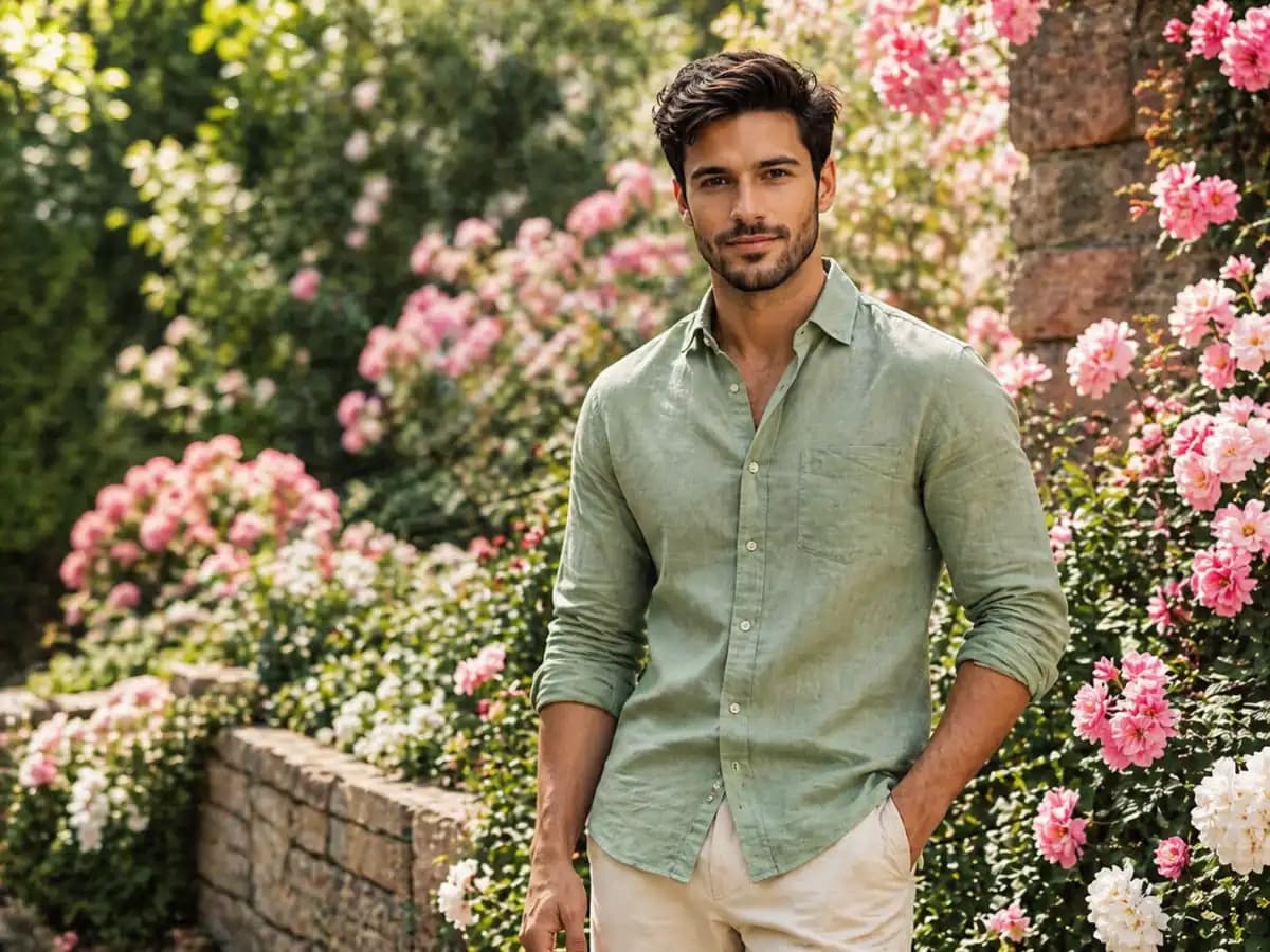Garden Photoshoot Ideas for Men Aesthetic Floral Portrait cover