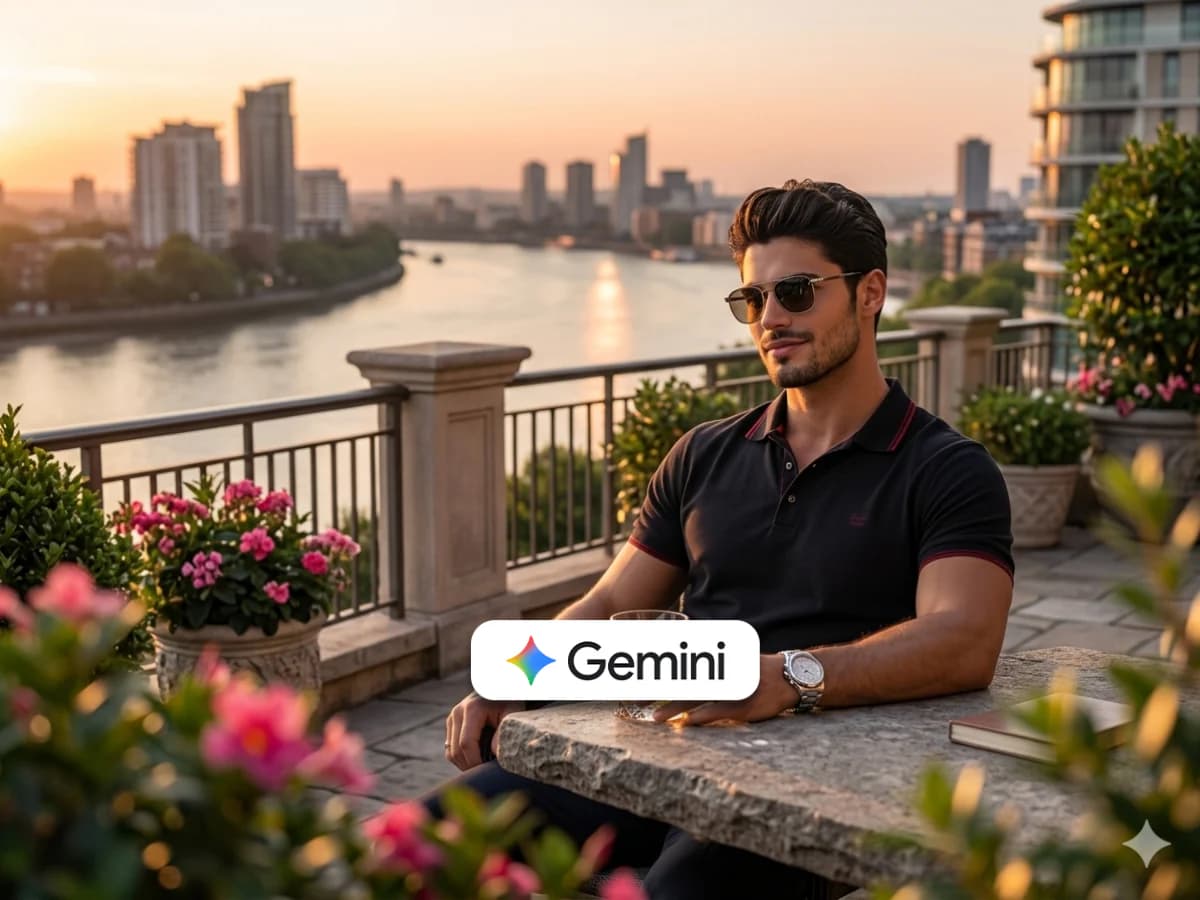 Golden Hour Prompt: Luxury Balcony Lifestyle Portrait thumbnail 2