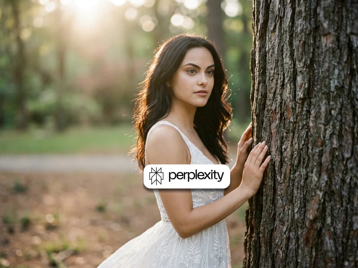 Fine Art Portrait of a Woman in Golden Hour Forest Light thumbnail 4