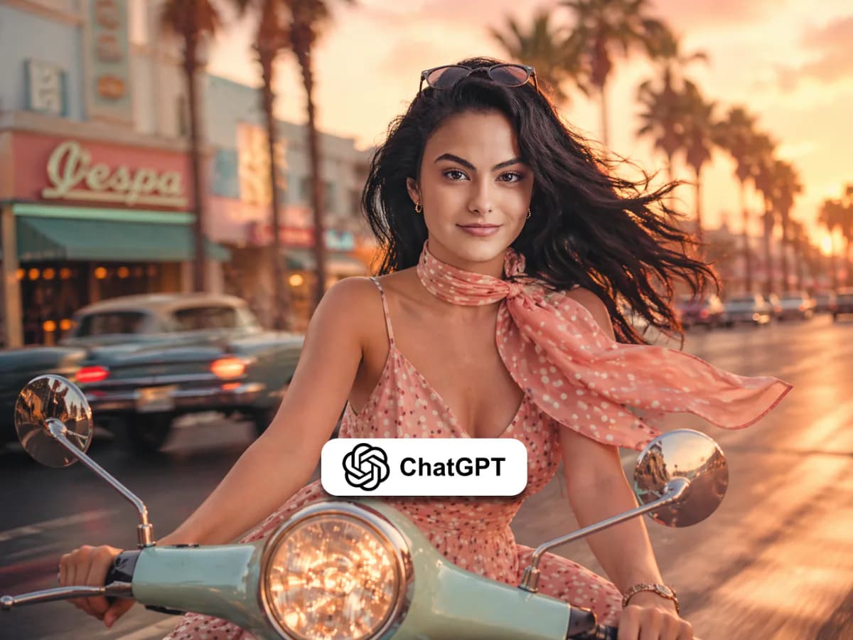 Vintage Scooter Girl Photography Prompt Cinematic Style thumbnail 2