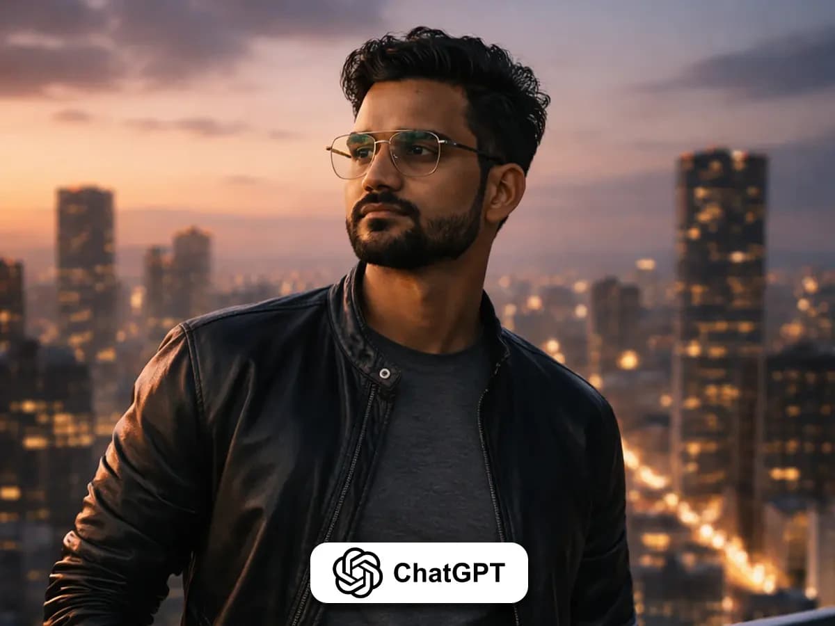 City Portrait Photography Rooftop Dusk Skyline Look thumbnail 2