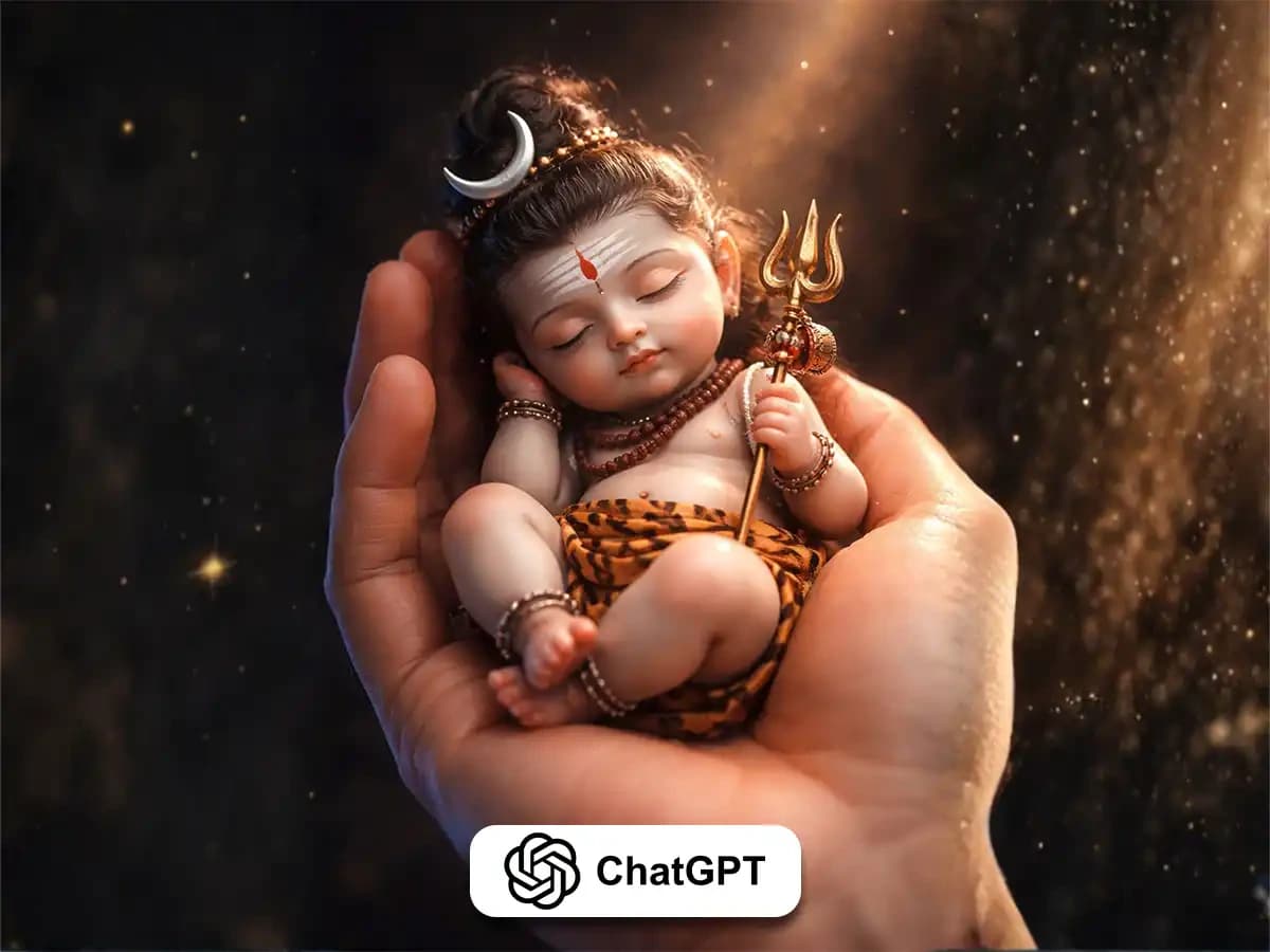 Ultra-detailed miniature baby Lord Shiva thumbnail 2