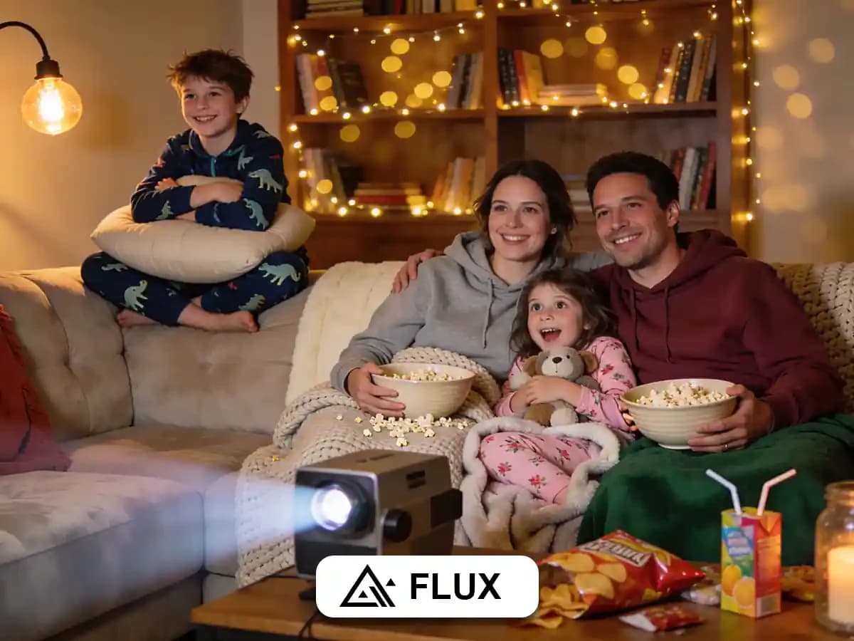Cozy Family Prompt: Warm Movie Night Together thumbnail 3