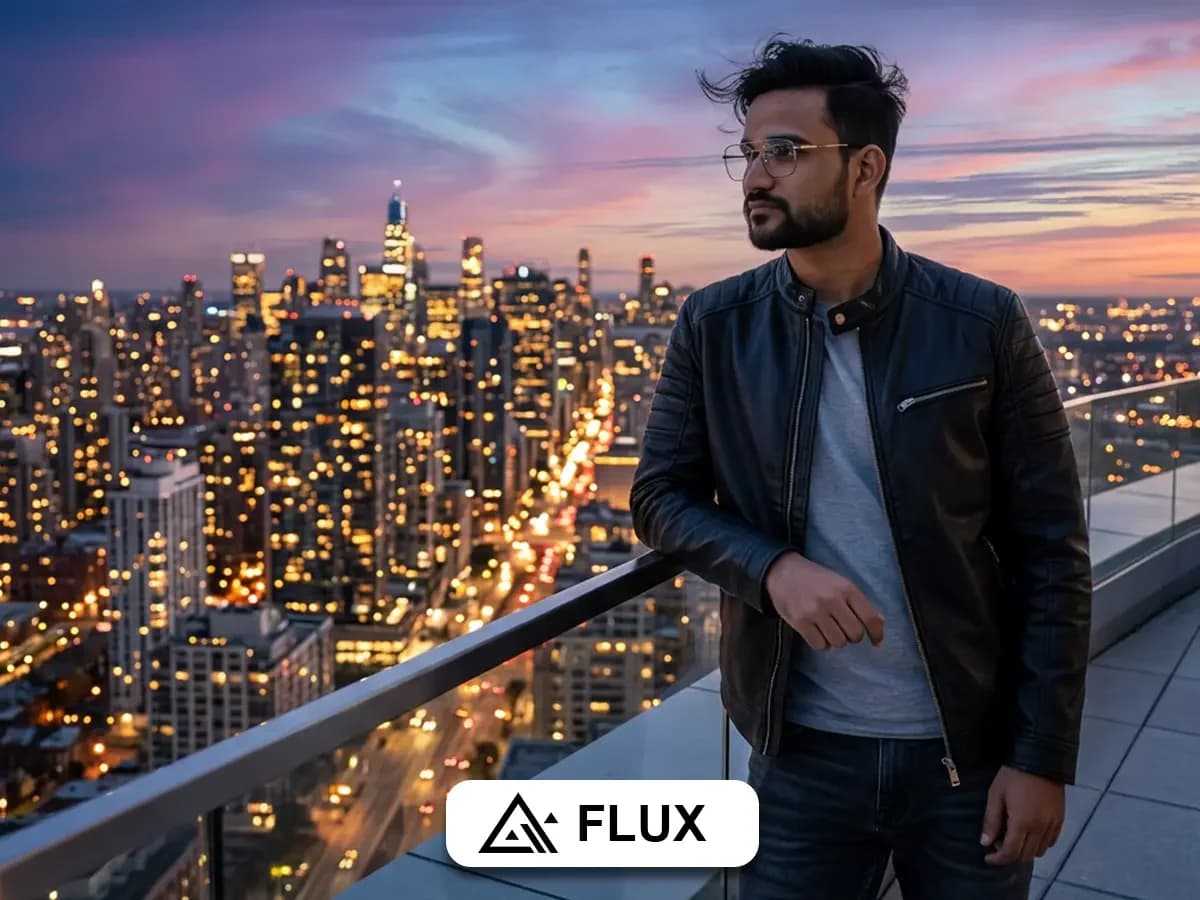 City Portrait Photography Rooftop Dusk Skyline Look thumbnail 3