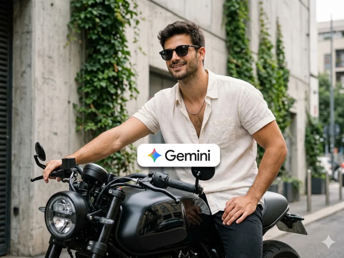Motorcycle Rider Black Bike Urban Editorial Portrait thumbnail 3