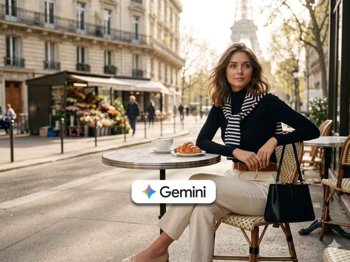 Paris Street Cafe Portrait with Cinematic Realism thumbnail 2