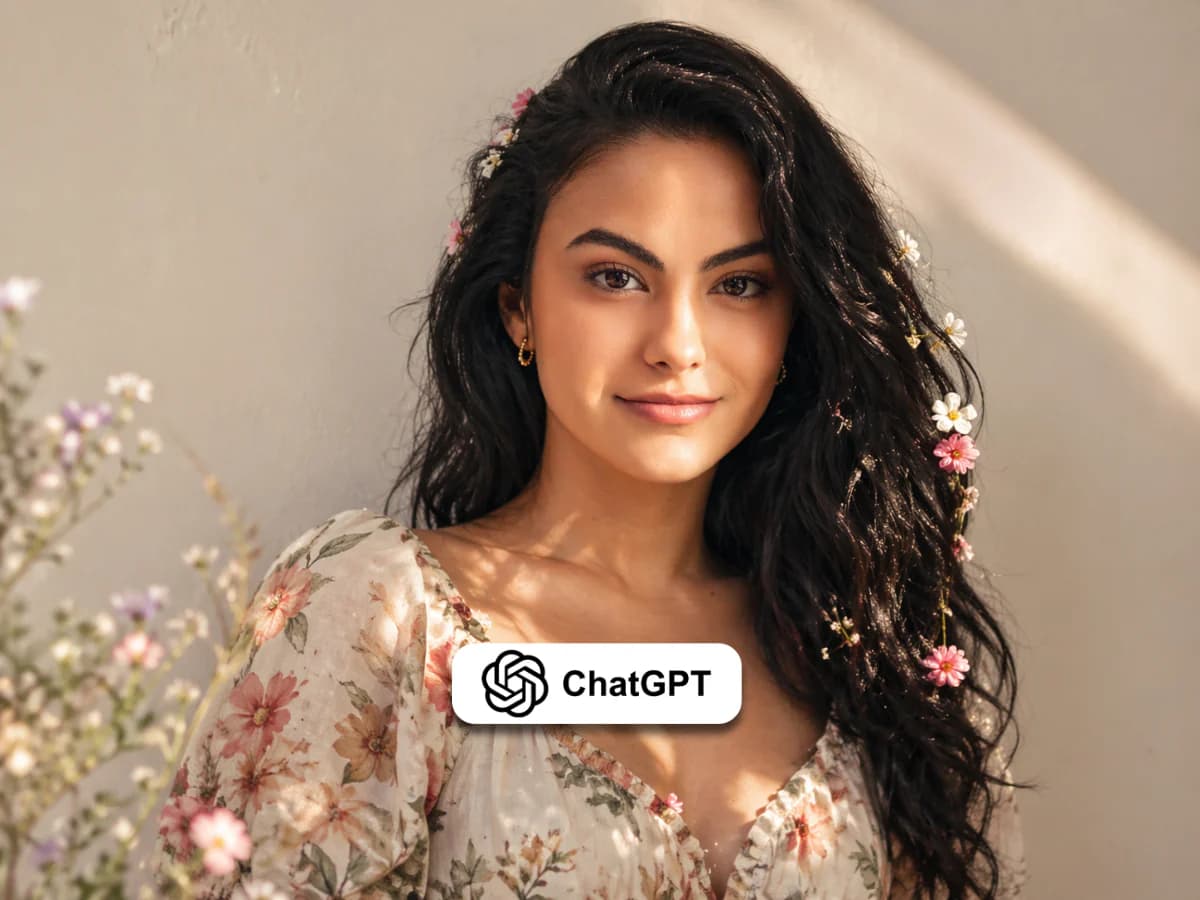 Soft Light Portrait Woman with Floral Aesthetic thumbnail 4