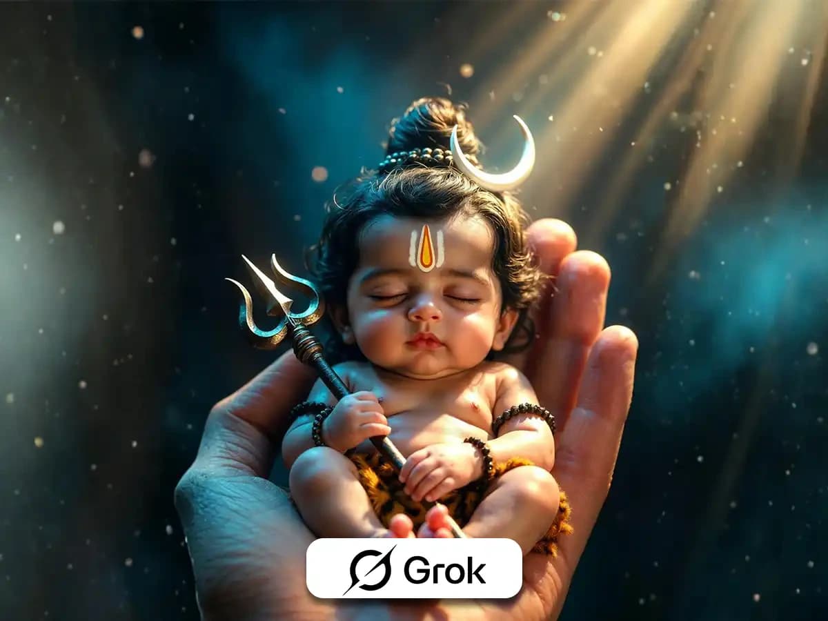 Ultra-detailed miniature baby Lord Shiva thumbnail 5