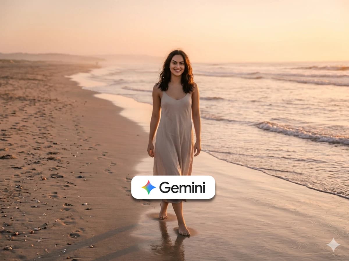 Golden Hour Beach Walk Cinematic Portrait thumbnail 2