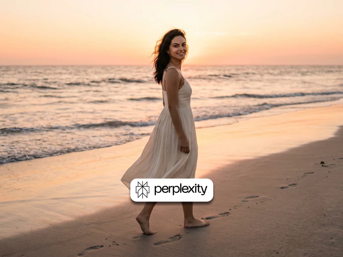 Golden Hour Beach Walk Cinematic Portrait thumbnail 4