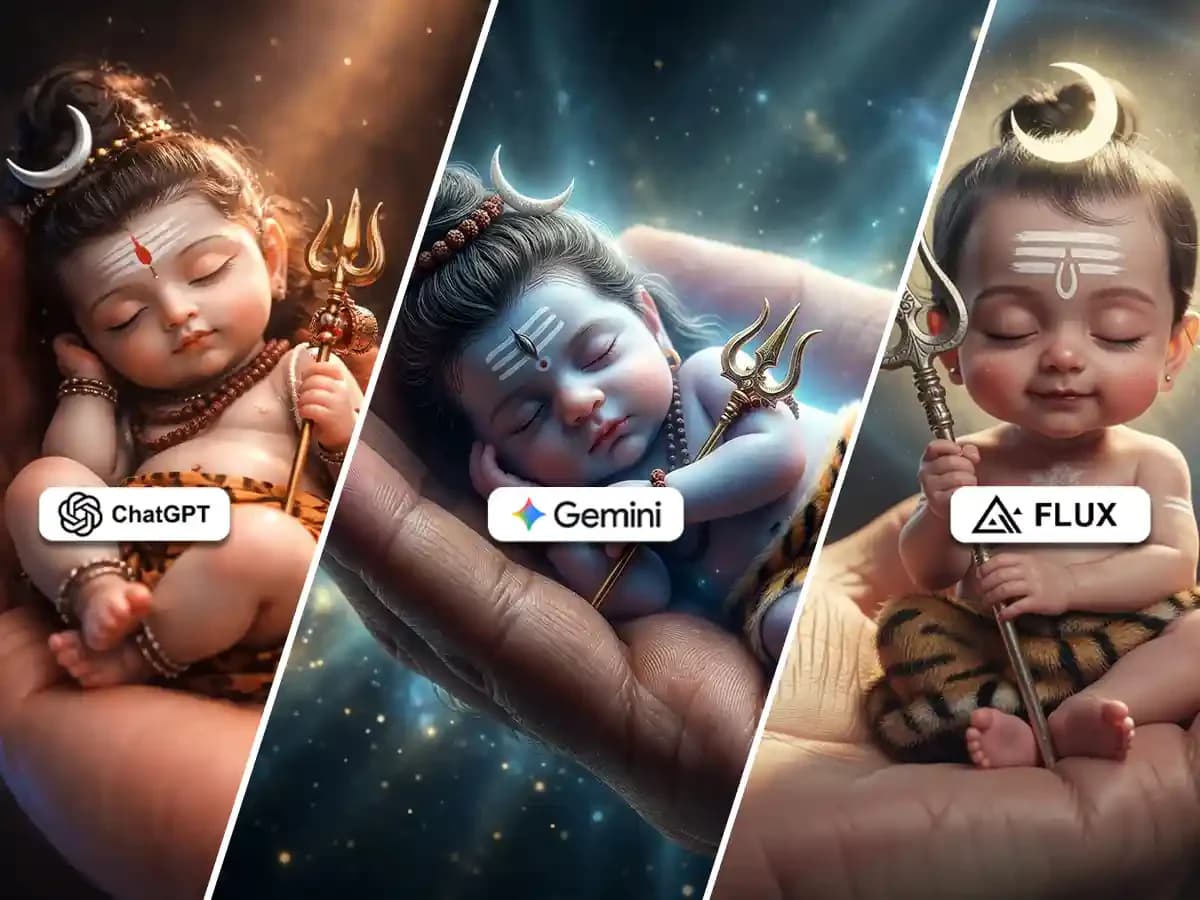 Ultra-detailed miniature baby Lord Shiva