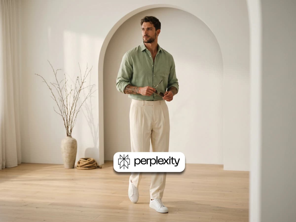 Stylish Men's Fashion Minimalist Indoor Portrait thumbnail 2