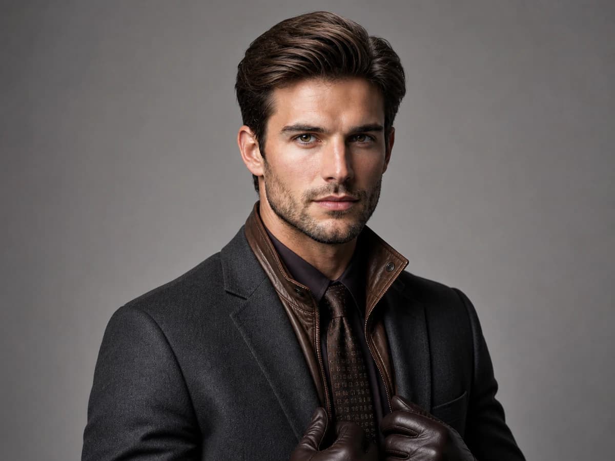 Studio Portrait of Young Man – Photorealistic Style
