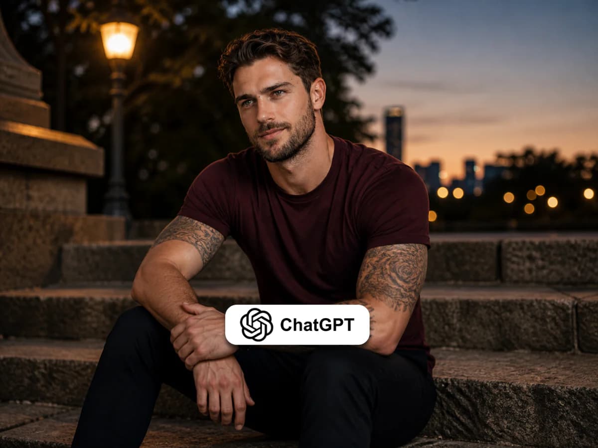 Cinematic Men Portrait Photography at Twilight Park thumbnail 4